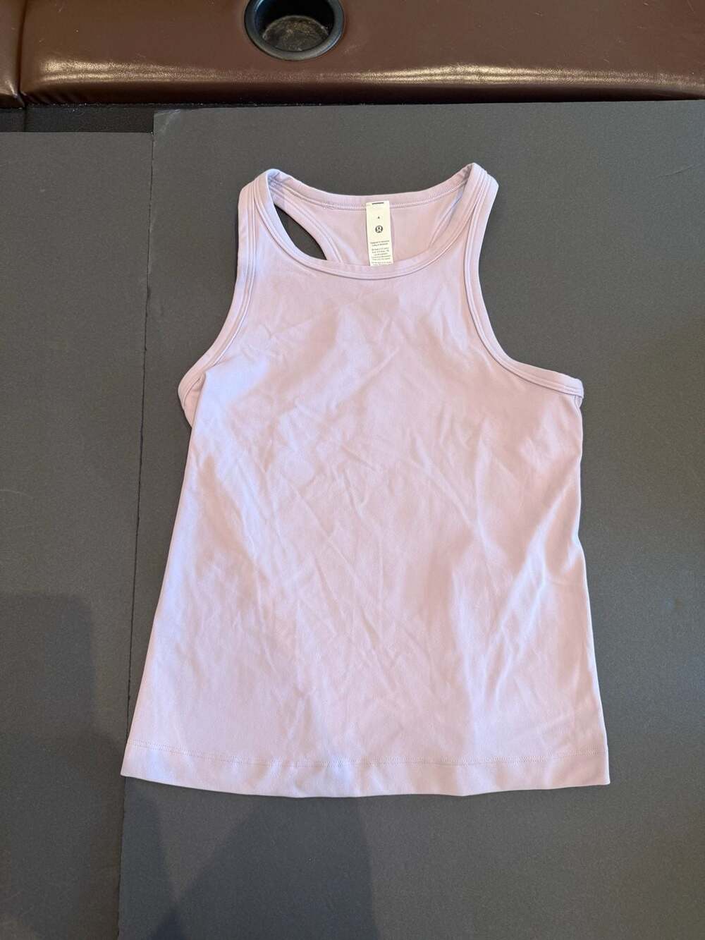 Lululemon Align Waist-Length Racerback Tank Top Lavender Dew Size 4